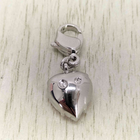 スワロフスキー SWAROVSKI ピンクストーン ハート チャーム レディース