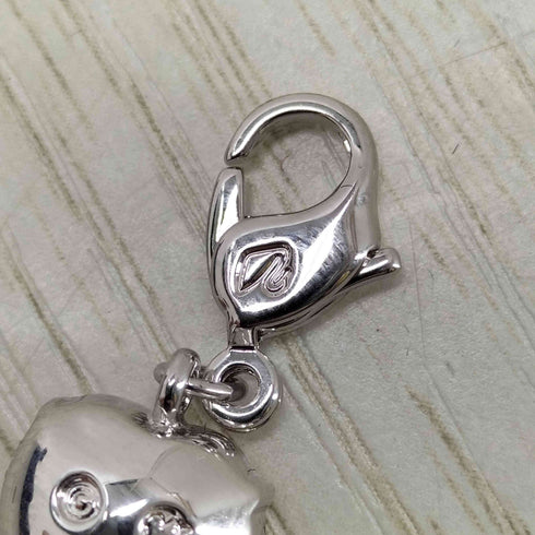 スワロフスキー SWAROVSKI ピンクストーン ハート チャーム レディース