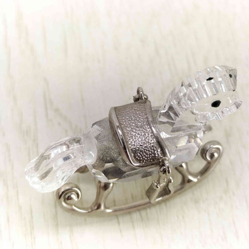 スワロフスキー SWAROVSKI クリスタル ロッキングホース レディース