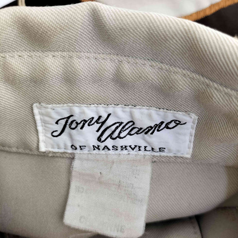Tony alamo 70s フラワー ステッチ 長袖 ウエスタンシャツ メンズ