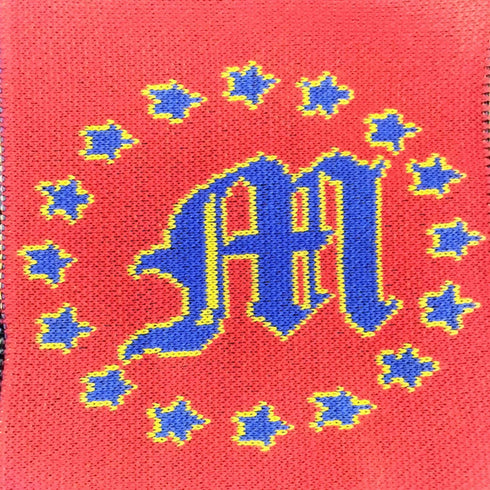 MONTMARTRE NEW YORK モンマルトルニューヨーク Bunnies Scarf キャラクター刺繍 スカーフ マフラー メンズ