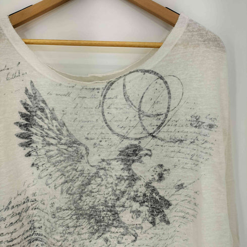 アーバンアウトフィッターズ URBAN OUTFITTERS コットンポリ イーグルリバーシブルプリント 長袖Tシャツ メンズ import:M