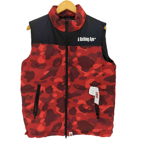 アベイシングエイプ A BATHING APE COLOR CAMO DOWN VEST カラーカモ ダウン ベスト メンズ JPN:S