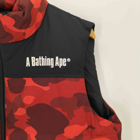 アベイシングエイプ A BATHING APE COLOR CAMO DOWN VEST カラーカモ ダウン ベスト メンズ JPN:S