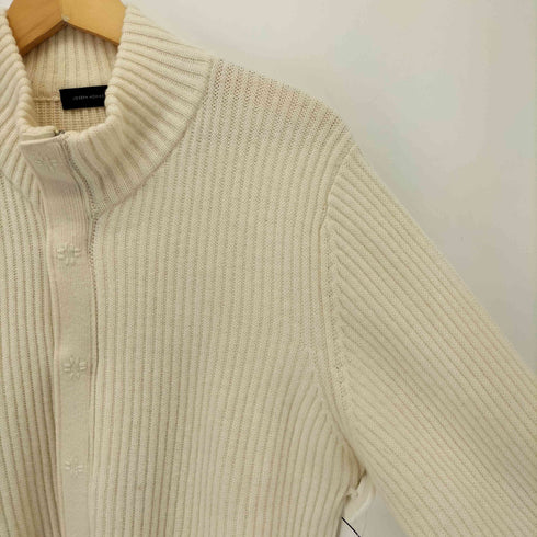 ジョゼフオム JOSEPH HOMME 上質畦編みウール ニット ジャケット カーディガン メンズ 48