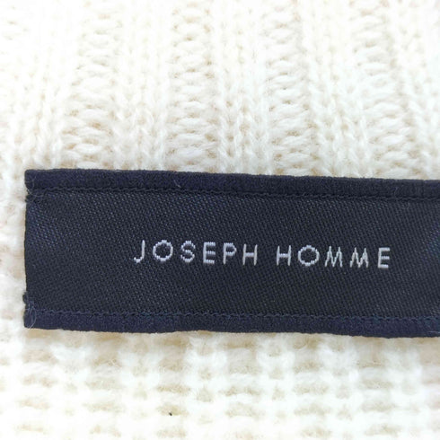 ジョゼフオム JOSEPH HOMME 上質畦編みウール ニット ジャケット カーディガン メンズ 48