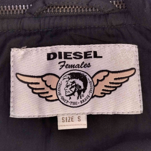 ディーゼル DIESEL Y2K チェック ダブルライダース型 変形 ドレープ ショート コート レディース import:S