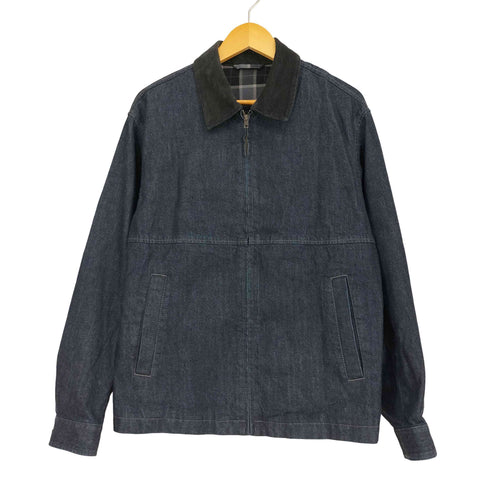 ユニクロ UNIQLO デニム地 ジップアップショートブルゾン メンズ JPN:L