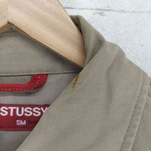 ステューシー Stussy 90-00S USA製 WORK/S 比翼 ワーク ジャケット メンズ SM
