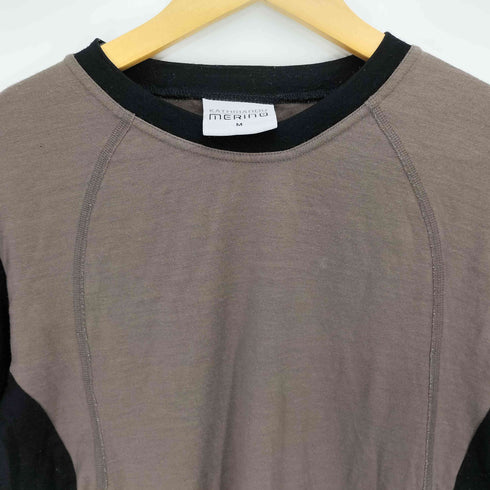 KATHMANDU MERINO ツートン 半袖 ニット メンズ import:M