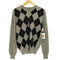 altai cashmere カシミヤ100% アーガイル Vネック ニット メンズ import:M