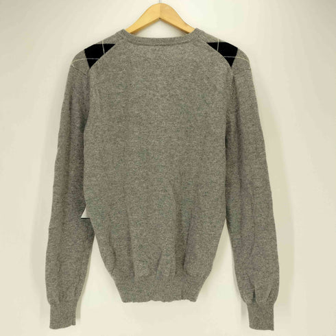 altai cashmere カシミヤ100% アーガイル Vネック ニット メンズ import:M