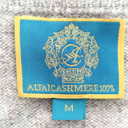 altai cashmere カシミヤ100% アーガイル Vネック ニット メンズ import:M