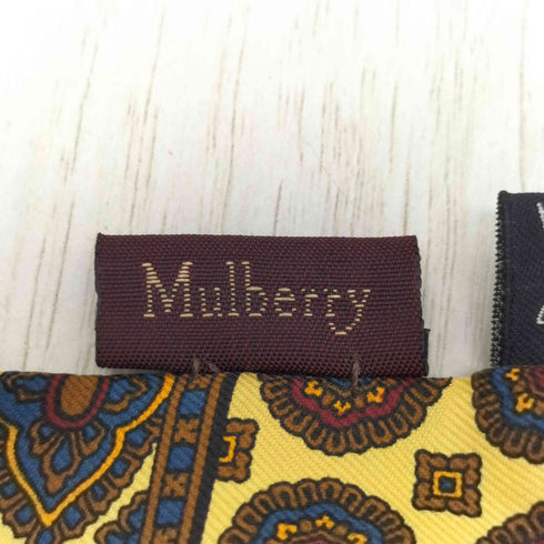 マルベリー Mulberry ペイズリー シルク スカーフ レディース