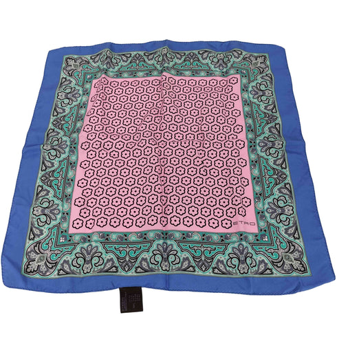 エトロ ETRO ペイズリー シルク ハンカチ レディース