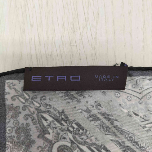 エトロ ETRO ペイズリー シルク ハンカチ レディース