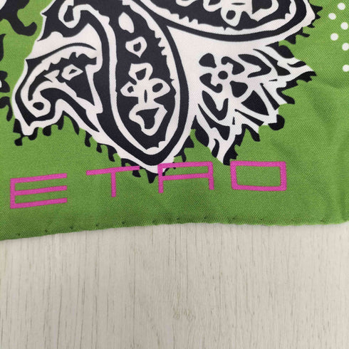 エトロ ETRO ペイズリー シルク ハンカチ ドット レディース
