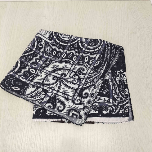 エトロ ETRO ペイズリー シルク ハンカチ レディース