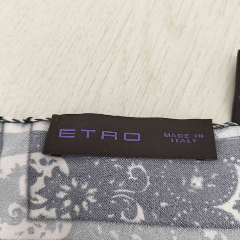 エトロ ETRO ペイズリー シルク ハンカチ レディース