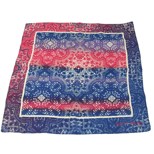 エトロ ETRO ペイズリー シルク ハンカチ レディース