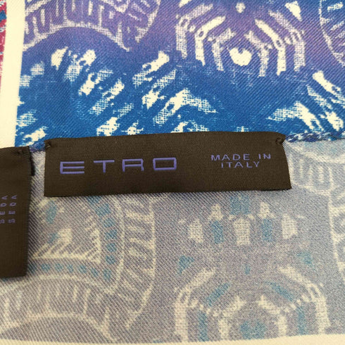 エトロ ETRO ペイズリー シルク ハンカチ レディース