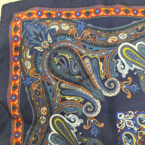 エトロ ETRO ペイズリー シルク ハンカチ レディース