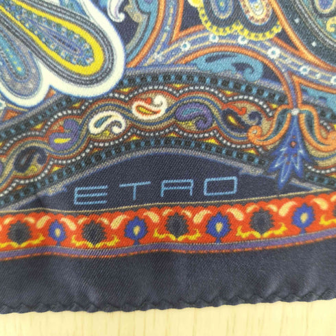エトロ ETRO ペイズリー シルク ハンカチ レディース