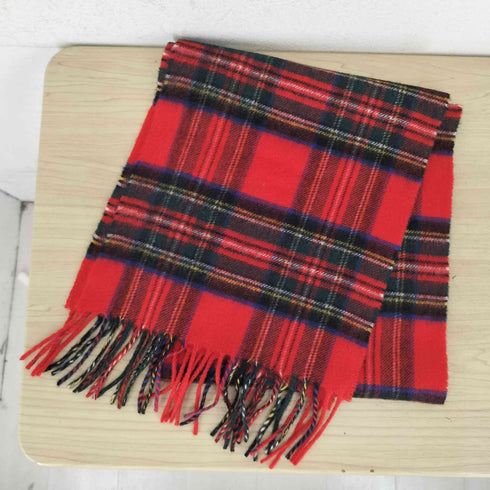 ジョンストンズオブエルガン johnstons of elgin タータンチェック カシミヤ マフラー メンズ