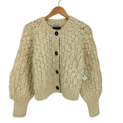 バビロン BABYLONE NEPAL HAND KNIT ウール100 ハンドフォルムカーディガン レディース FREE