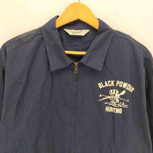 バッカーズ Backers BLACK POWDER HUNTING ロゴプリント フルジップブルゾン メンズ import:L