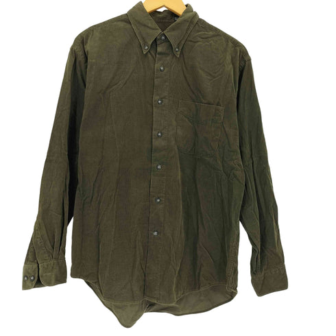 ヴァンヒューゼン VAN HEUSEN 90-00s フロントポケット コーデュロイ 長袖シャツ メンズ import:M