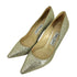 ジミーチュウ JIMMY CHOO ラメグリッターピンヒールパンプス レディース EUR:38