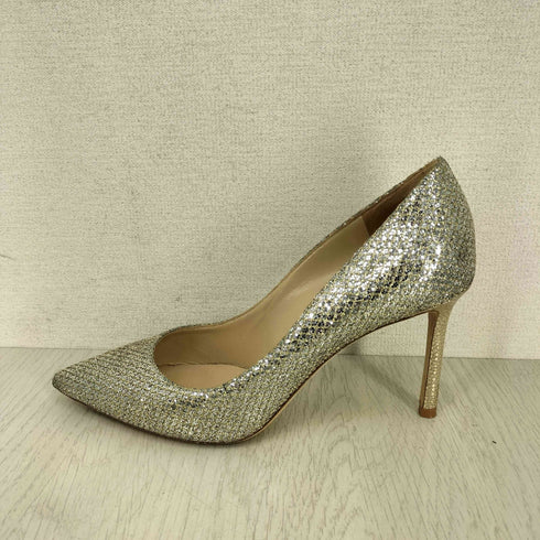 ジミーチュウ JIMMY CHOO ラメグリッターピンヒールパンプス レディース EUR:38
