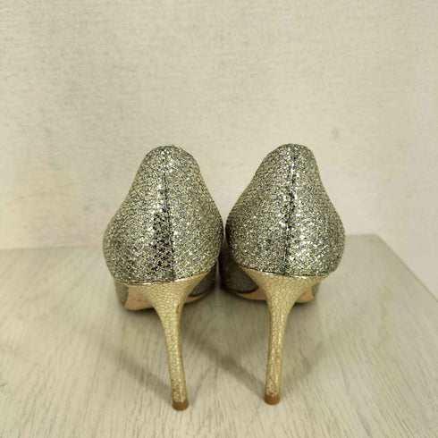 ジミーチュウ JIMMY CHOO ラメグリッターピンヒールパンプス レディース EUR:38