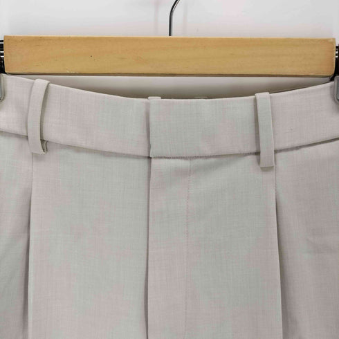 ユニクロ UNIQLO タックワイドパンツ グレー レディース JPN:M