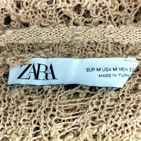 ザラ ZARA 透かし編み トップス レディース import:M