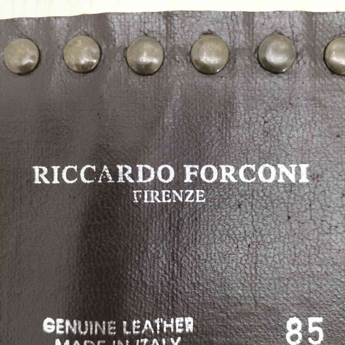 riccardo forconi スタッズ レザー ベルト レディース 85