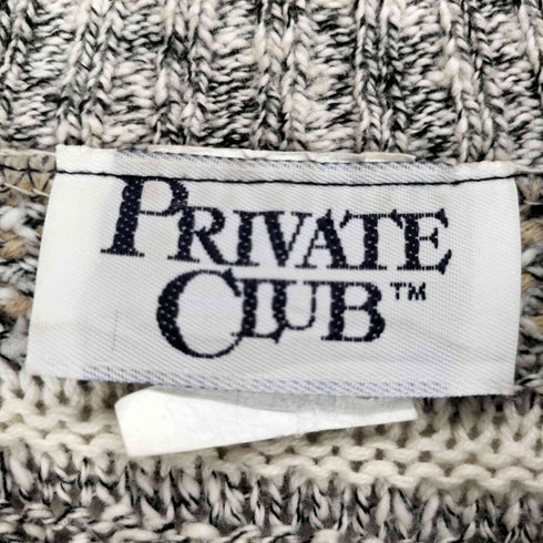Private Club 総柄モックネックセーター USA製 レディース