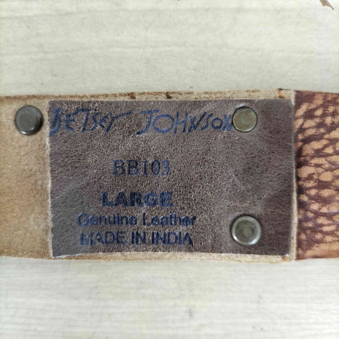 betsey johnson Y2K スパンコール ビーズ レザー ベルト レディース L
