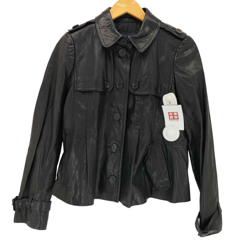 バーバリーロンドン BURBERRY LONDON Lamb leather jacket ラムレザー ジャケット レディース 38