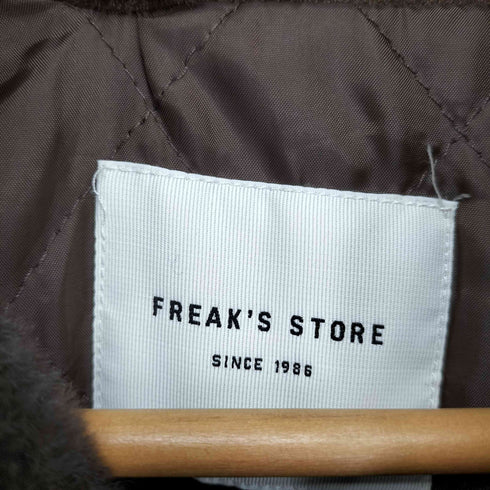 フリークスストア FREAKS STORE 2way フェード加工 ファー襟レザレットブルゾン レディース FREE