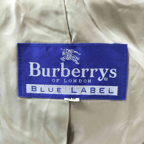 バーバリーブルーレーベル BURBERRY BLUE LABEL ノバチェックライナー付きステンカラーコート レディース JPN:38
