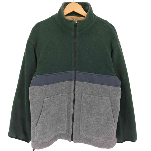 エルオム ELLE HOMME 異素材切替 マルチカラー フリースジャケット メンズ