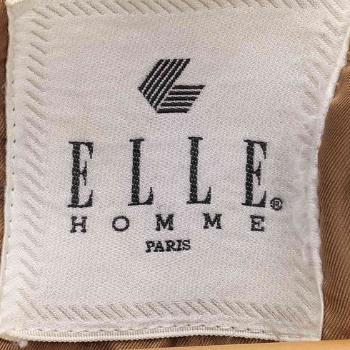 エルオム ELLE HOMME 異素材切替 マルチカラー フリースジャケット メンズ