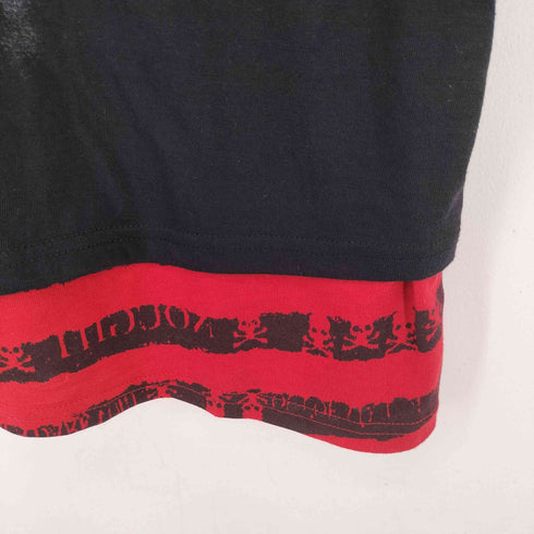 DEFFCTIVE STRUCT レイヤードデザイン レタリングプリント ショートスリーブ Tシャツ メンズ LL