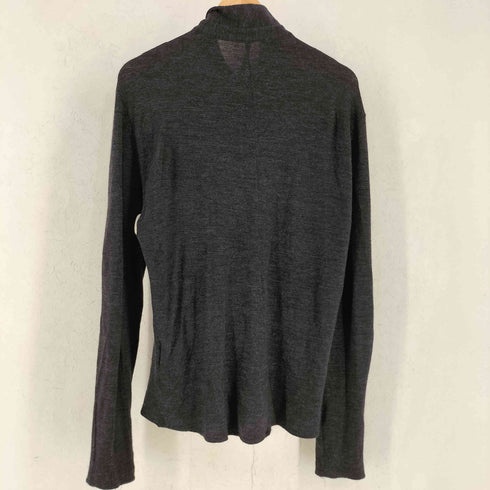 TRANSIT UOMO トランジット ウオモ ウール レーヨン 比翼 ニット シャツ メンズ XL