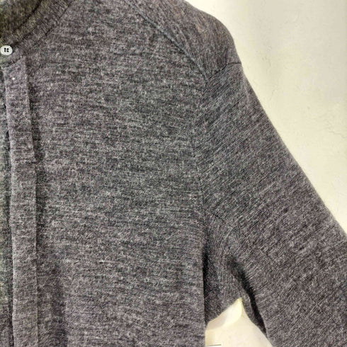 TRANSIT UOMO トランジット ウオモ ウール レーヨン 比翼 ニット シャツ メンズ XL