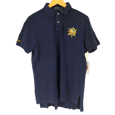 ポロラルフローレン POLO RALPH LAUREN ジョッキー刺繍 ショートスリーブ ポロシャツ メンズ import:M