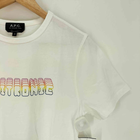 アーペーセー A.P.C. TOUITRONIC レインボープリント クルーネック Tシャツ レディース import:XS