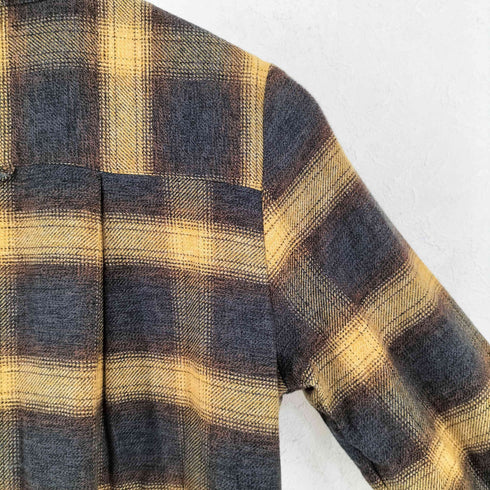 バナナリパブリック BANANA REPUBLIC 25AW オンブレチェック フランネル シャツワンピース レディース XS